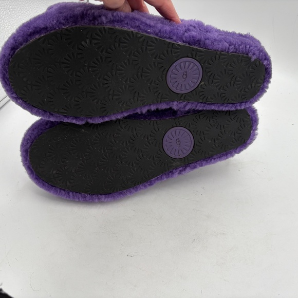 UGG Fluff Yeah Sheepskin Slides Mussel Shell Purple US 10 Slingback 1095119 - Picture 8 of 14